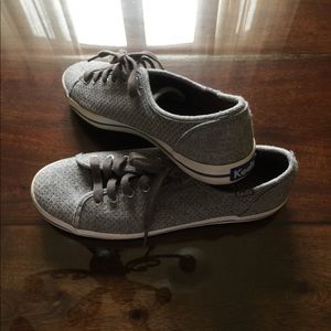 Gray Silver Sparkling Keds. Not to sparking though